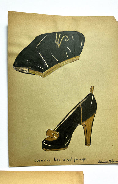1940s Fashion Illustrations - Set of 6 by Jeanne Nelson