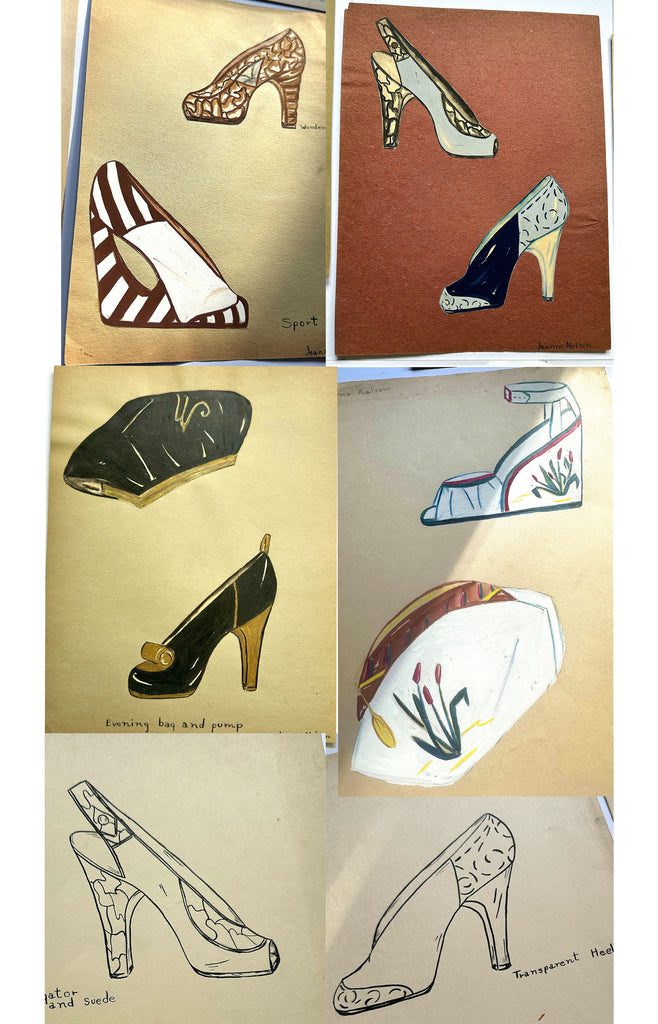 1940s Fashion Illustrations - Set of 6 by Jeanne Nelson