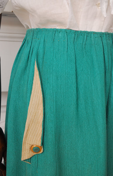 Rare Antique Day Skirt / 1910s-20s