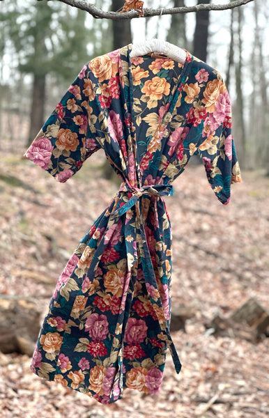 Cachet Floral Robe / 1970s