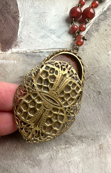1930's Looking Glass Pendant