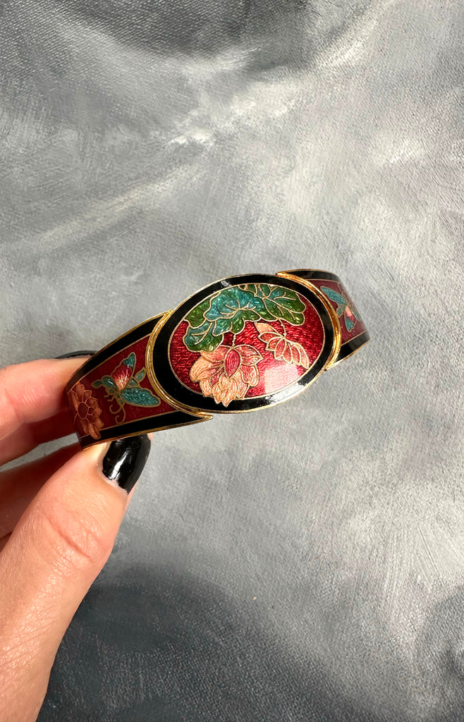 1980s Cloisonné Bracelet