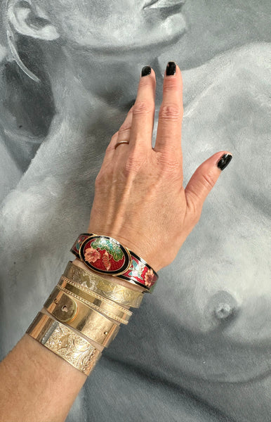 1980s Cloisonné Bracelet