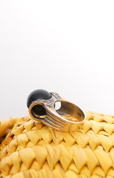 Deco Cocktail Ring  / 1930s