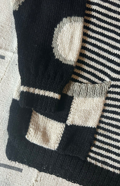 Pattern Play Sweater / c.1990s
