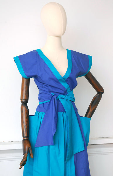 ESCADA Skirt + Wrap Blouse, never worn w/ tags / 1980s