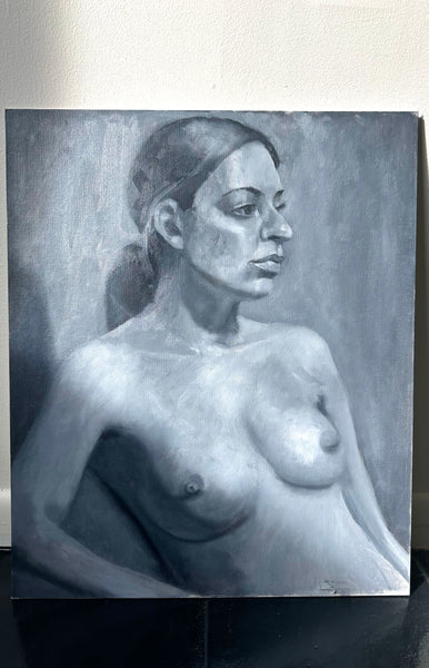 Gray Woman Study Painting