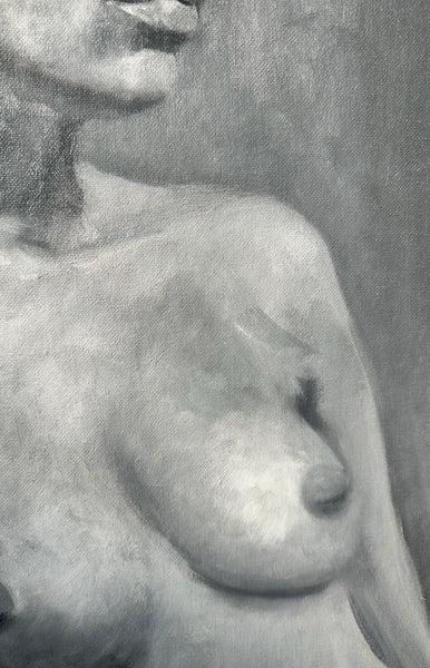 Gray Woman Study Painting