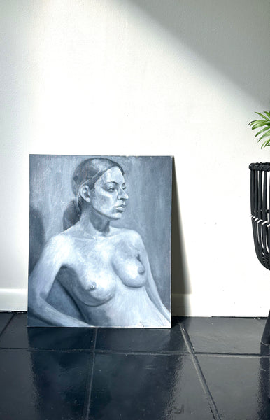 Gray Woman Study Painting