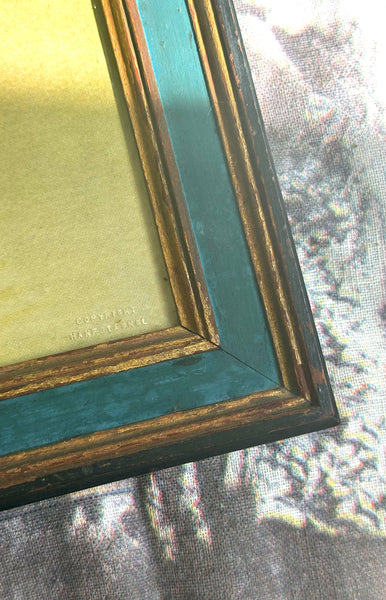 1920's "Grinny" Framed Lithograph