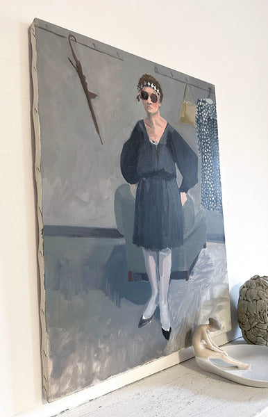 Dress With Attitude Painting / c. 1980s