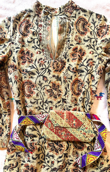 Persian Zipper Dress / 1960s