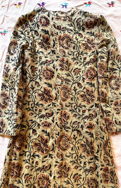 Persian Zipper Dress / 1960s