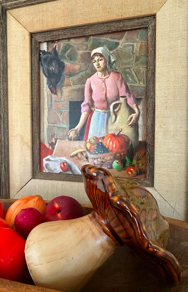 Art Students League Kitchen Oil Painting  / 1930s-40s