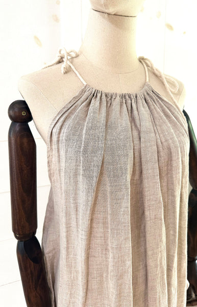Pipsqueak Chapeau Linen Rope Drawstring Dress