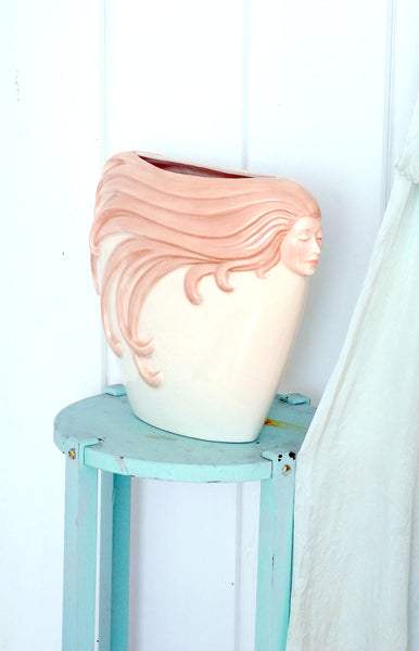 Huge Deco-style Mermaid Vase / c.1980s