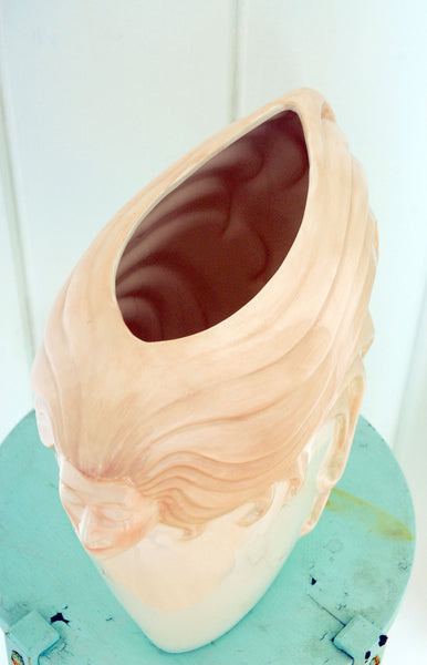 Huge Deco-style Mermaid Vase / c.1980s