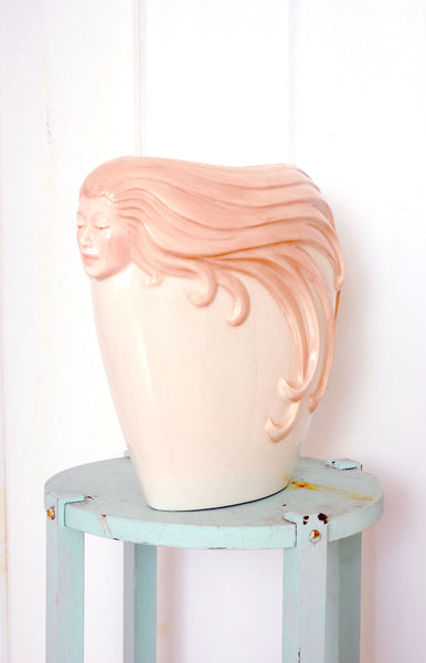 Huge Deco-style Mermaid Vase / c.1980s