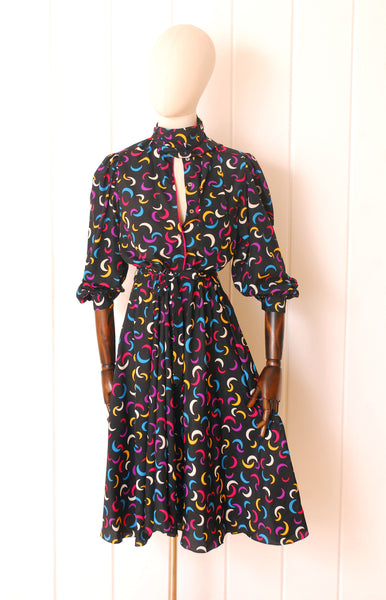 Bright Moon Jack Mulqueen dress / 1970s / Wounded Birds