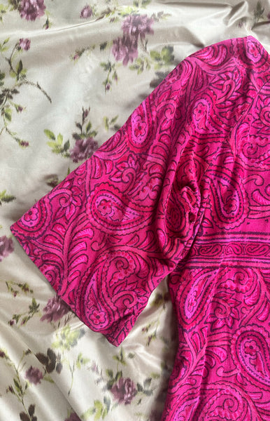 1970s Indian Cotton Paisley Mini Dress