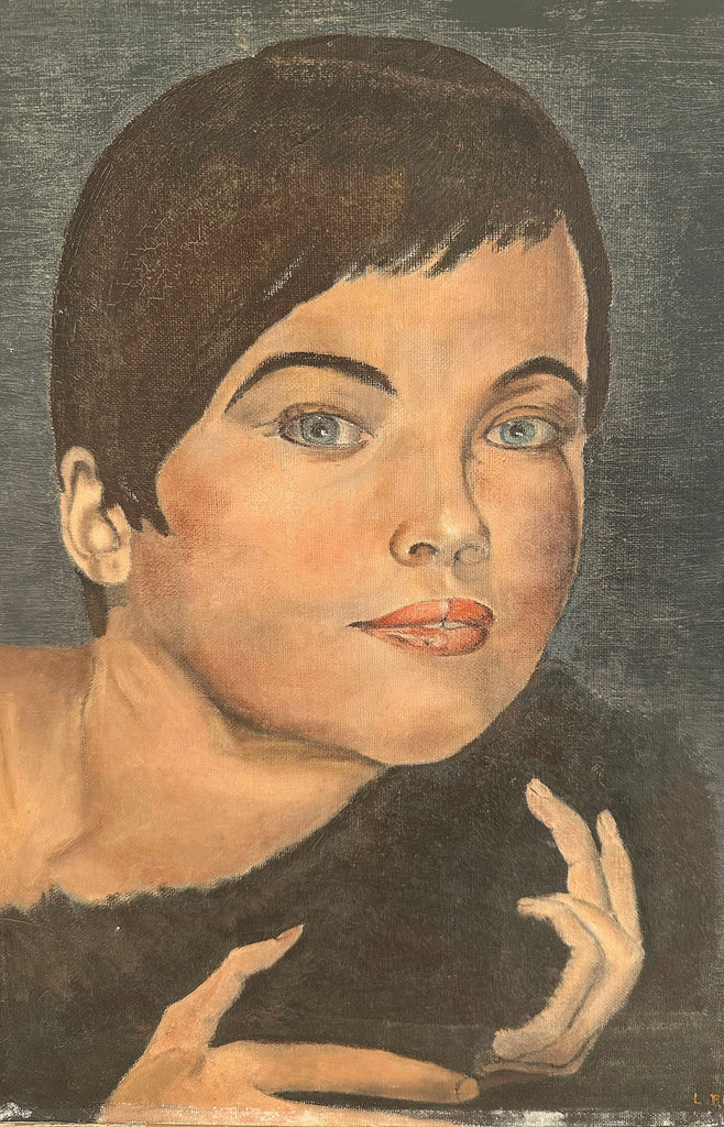 Pixie Cut Parisian Girl Portrait / c.1960s