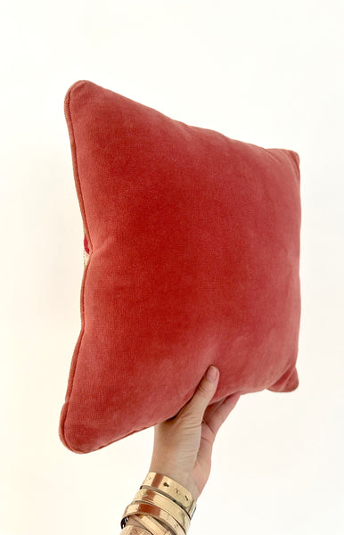 Spider Web + Roses Velvet Pillow