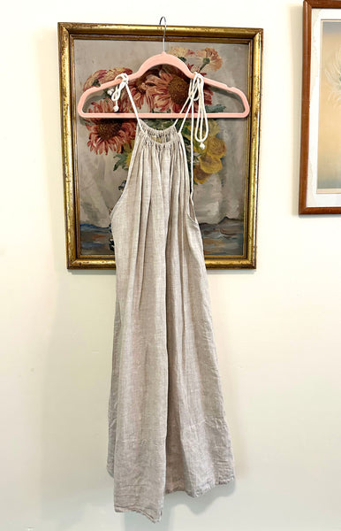 Pipsqueak Chapeau Linen Rope Drawstring Dress