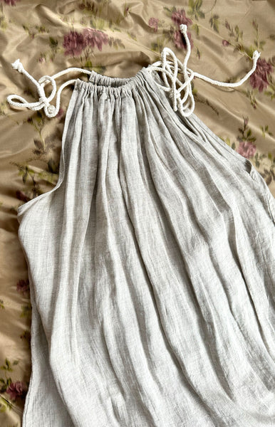 Pipsqueak Chapeau Linen Rope Drawstring Dress