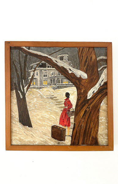 Lady in The Red Coat  / c.1940s-50s