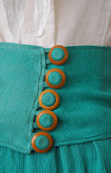 Rare Antique Day Skirt / 1910s-20s