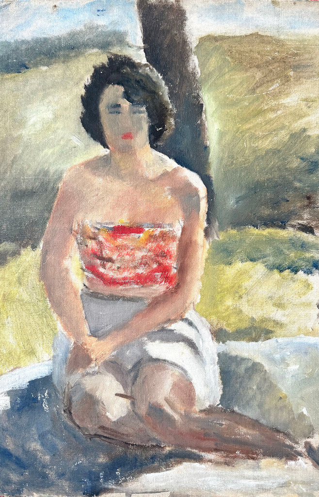 1950s Tube Top Woman