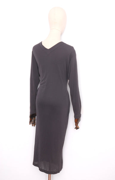 sale / Madame David Italian Wrap Dress / 1990s