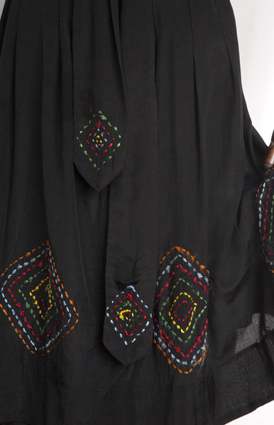 1910s Silk Embroidered Skirt