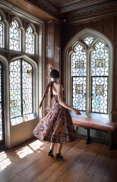 1950s Batik Adaptable Cotton Dress