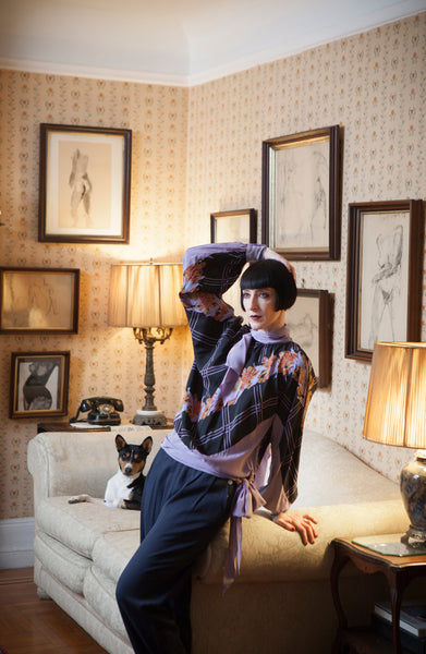 1970s Parisian Scali Silk Blouse