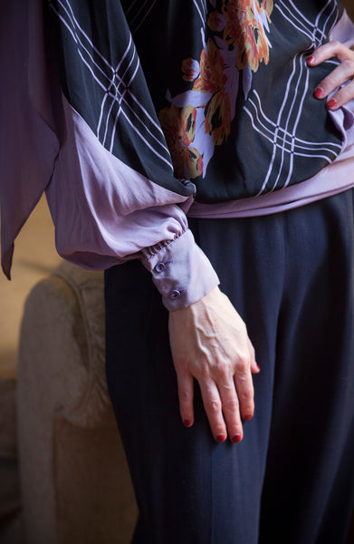 1970s Parisian Scali Silk Blouse