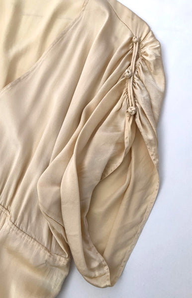 Cream Silk Goddess Dress