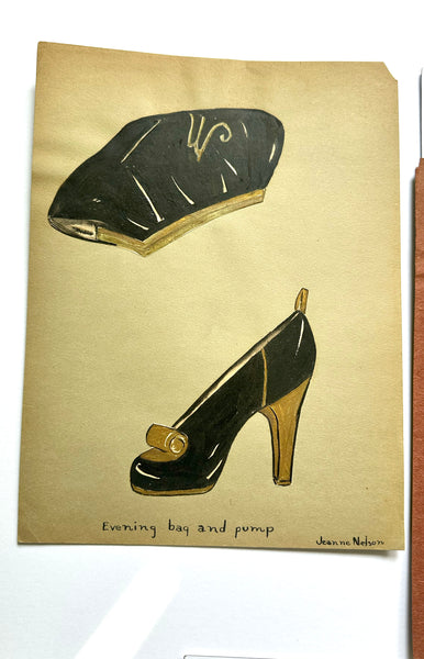 1940s Fashion Illustrations - Set of 6 by Jeanne Nelson