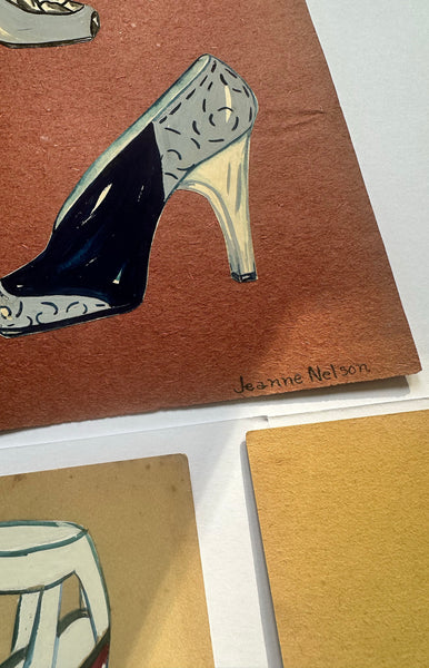 1940s Fashion Illustrations - Set of 6 by Jeanne Nelson