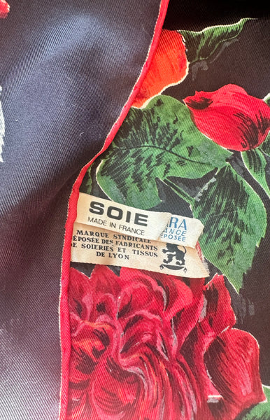 French Roses Silk Scarf