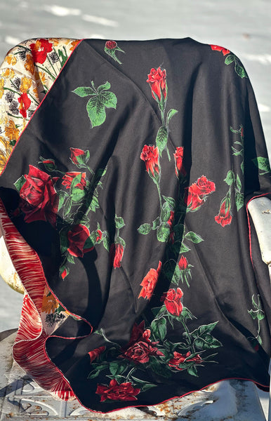 French Roses Silk Scarf