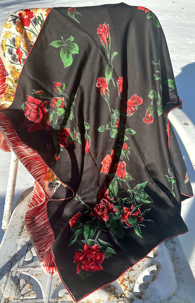 French Roses Silk Scarf