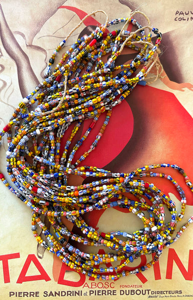 African Glass Beads / 10 strands