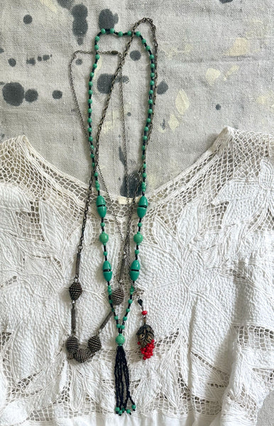 Berry Cluster Long Chain Necklace