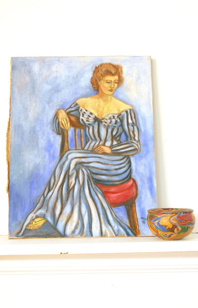 Blue Gown Seated Lady  / 1948