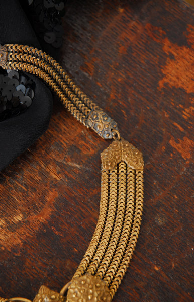 1940s Cornucopia Collar Necklace