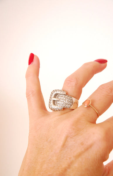 Sterling Silver Buckle Ring