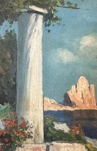 Capri, The Fariglioni | 1932 Oil Painting