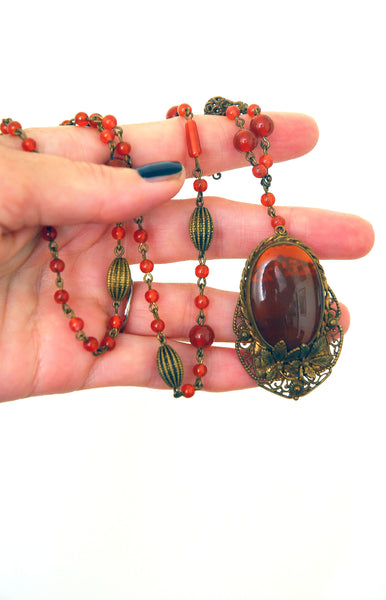 1930's Looking Glass Pendant