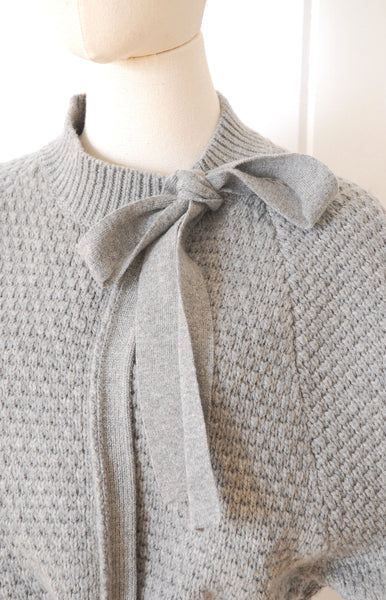 Soft Cashmere Blend Tie Sweater / 2000s